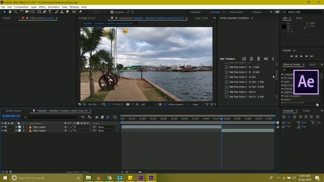 HOW TO APPLY HANDY SEAMLESS TRANSITIONS IN ADOBE PREMIERE PRO