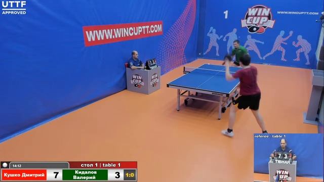 Кушко Дмитрий 2-3 Кидалов Валерий  Восток 4 WIN CUP 19.10.20 Прямой эфир Зал 1