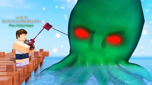 Роблокс Фиш! ОХОТА НА ОГРОМНОГО МОРСКОГО ЛЕВИАФАНА в  в Roblox Fisch!