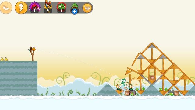 я играю в Angry Birds часть 11