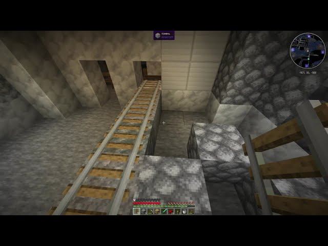 Подземный перерабатывающий завод в Minecraft