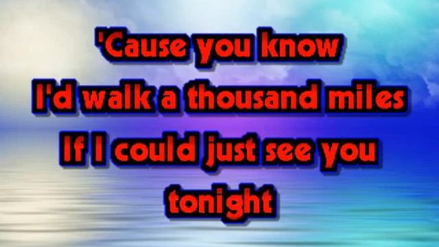 Carlton, Vanessa - A Thousand Miles-Karaoke