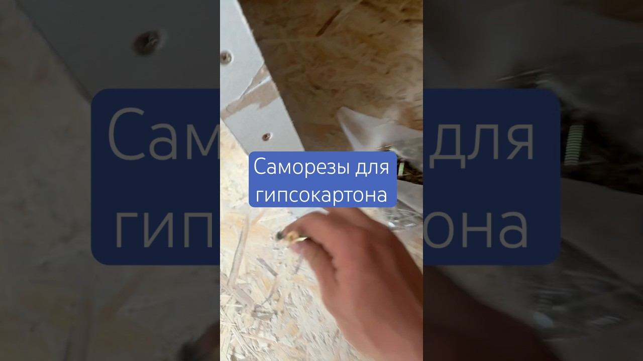 Удобные саморезы для гипсокартона | желтый саморез #отделка #гипсокартон #ремонт #саморезы #крепеж
