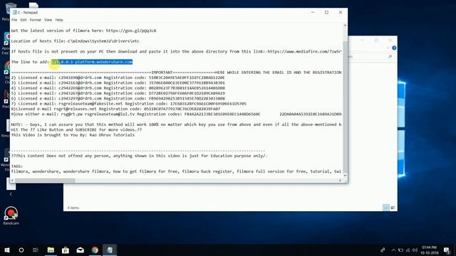 WONDERSHARE FILMORA GO KEY 100% WORKING 2018 ALS0 VERSION 8.7.3