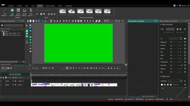 How to Remove Green Screen from Video || VSDC Video Editor
