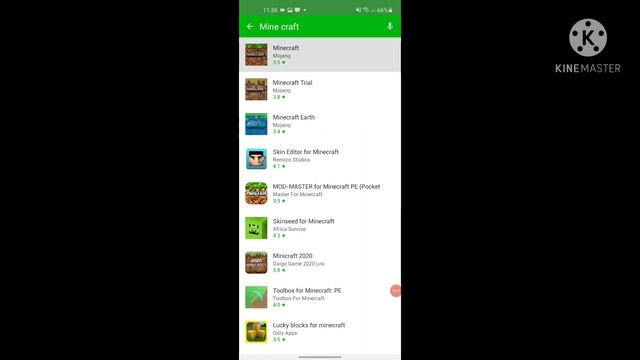 Mine Craft is free on Play store(happy mode link in decription
