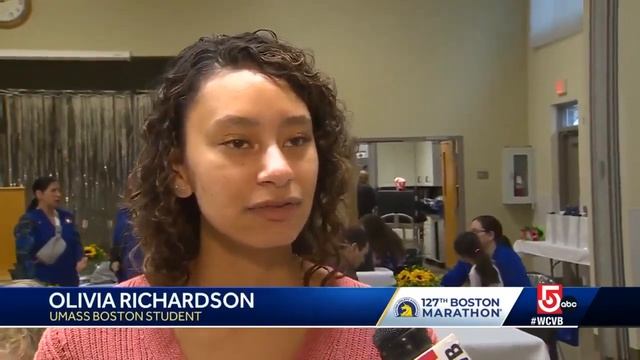 Boston Marathon team runs to honor bombing victim, help college students