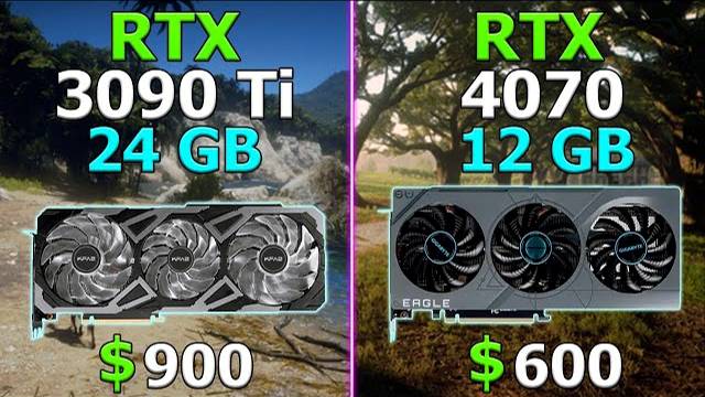 DOMINATES IN RAY TRACING - RTX 4070 vs RTX 3090 Ti