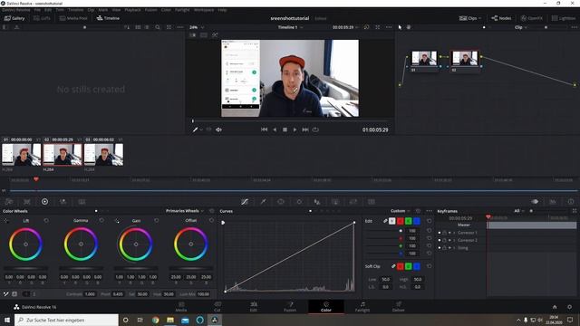 Davinci RESOLVE Tutorial Deutsch Screenshot erstellen Bild exportieren