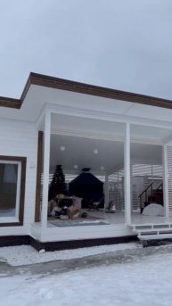 Завершили строительство бани 100 м2! www.ros-k7.ru