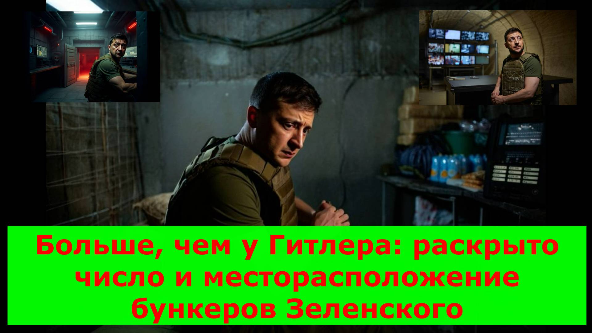 Больше, чем у Гитлера: раскрыто число и месторасположение бункеров Зеленского