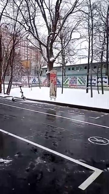 снег в Москве 6 апреля 2025
