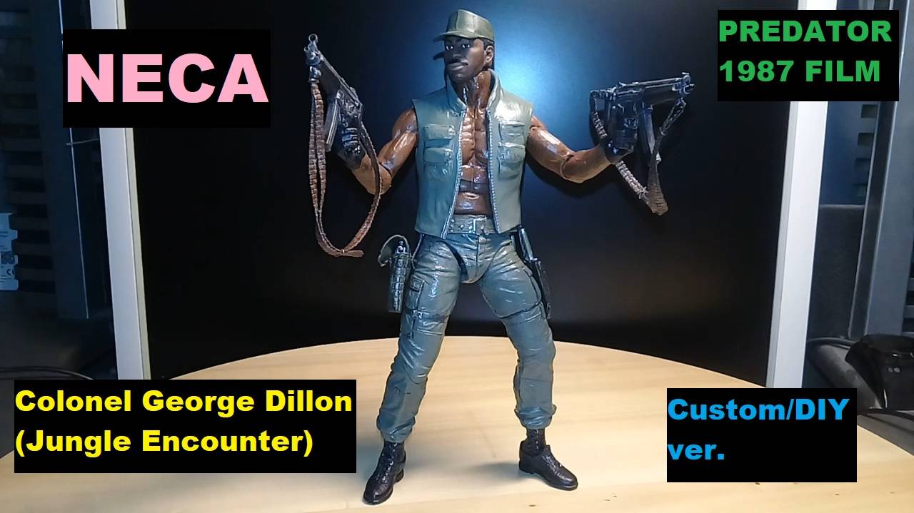 Colonel George Dillon (Jungle Encounter), Series 9, Predator, Neca (Custom/DIY ver.)