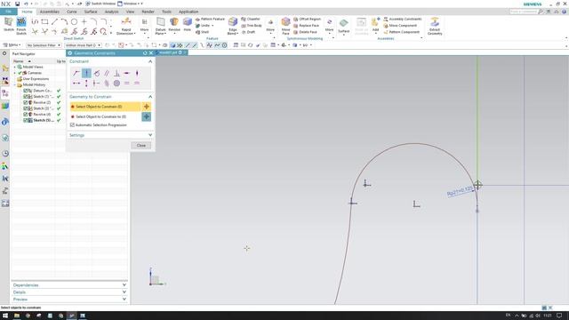 Siemens Unigraphics NX-Basic Part modeling Example 9 for beginners