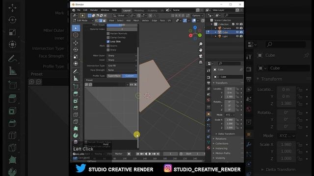 Model a stair in blender 3d within 30 sec. #shorts