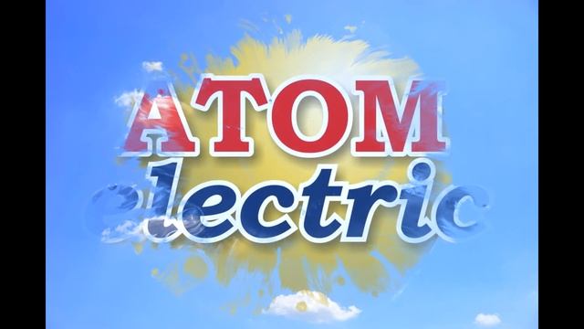 Логотип  бренда ATOM electric проявляемый через трек маску INK