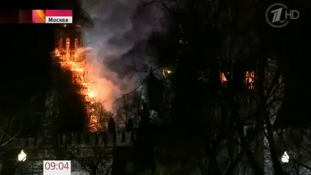 Новодевичий монастырь после пожара СМОТРИТЕ