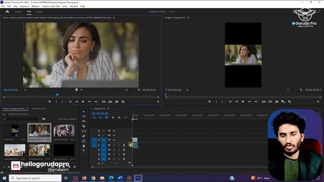 How To Edit High Quality Instagram Reels in Premiere Pro 2025 |Garuda Academy |Srinu Karanam