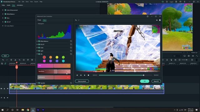 How to make this color correction for your FILMORA montages|TUTORIAL|
