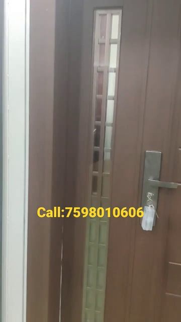 8 inch frame with unbreakable Glass steel door |4ft father & son model|70mm thickness|matt finishin