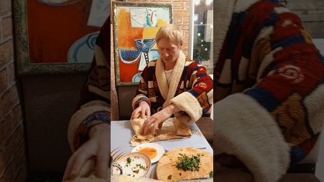 готовим шаверму с шашалычком и помидорками