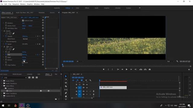Crop Opening Transition | Adobe Premiere Pro CC