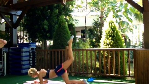 Morning Gym 4 part animation Hotel Delphin Diva 2016