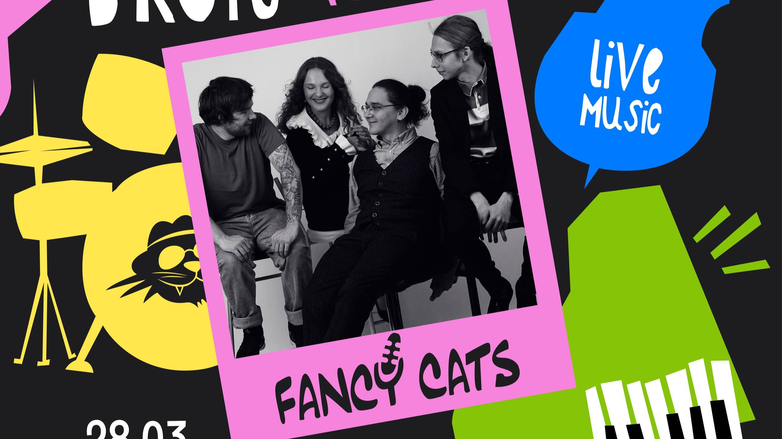 Запись концерта "Fancy Cats" в баре "Синий кот", который прошёл 28 марта 2025 г