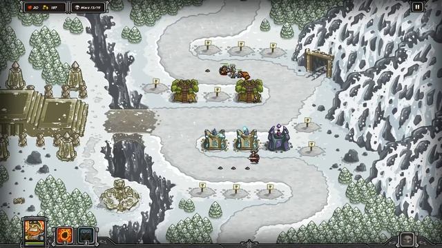 Kingdom Rush, Stormcloud Temple, Campaign [Steam Hard Veteran] Only 5 Towers