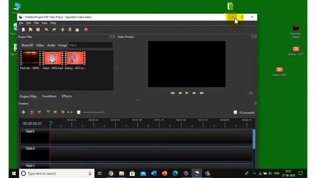Importing video files in openshot video editor