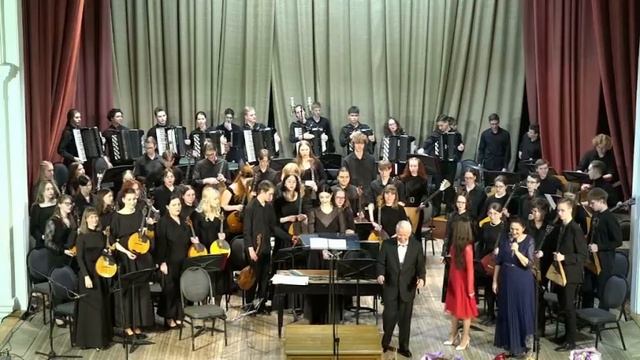 В.Соловьёв-Седой "Весёлый поезд" из к/ф "Первая перчатка" оркестр муз.училища