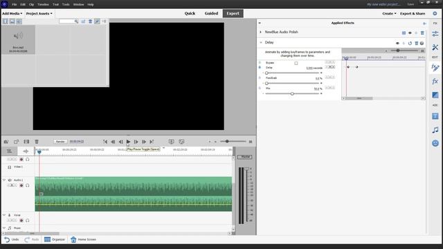 Premiere Elements - Lesson 108 - Audio Effect Keyframes