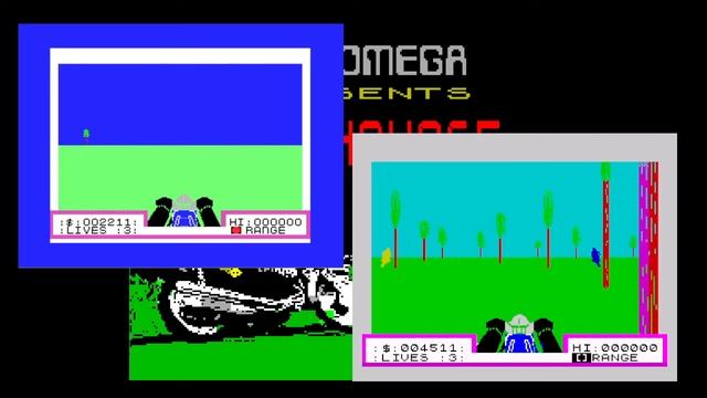 3D Deathchase Alpha comparison with ZX Spectrum
