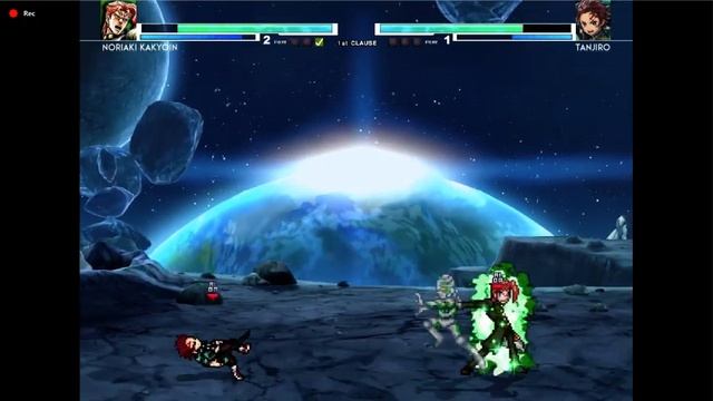 Noriaki Kakyoin Edit(By Loli Dos Pancadões) VS Tanjiro | AI Fight | Mugen Jus