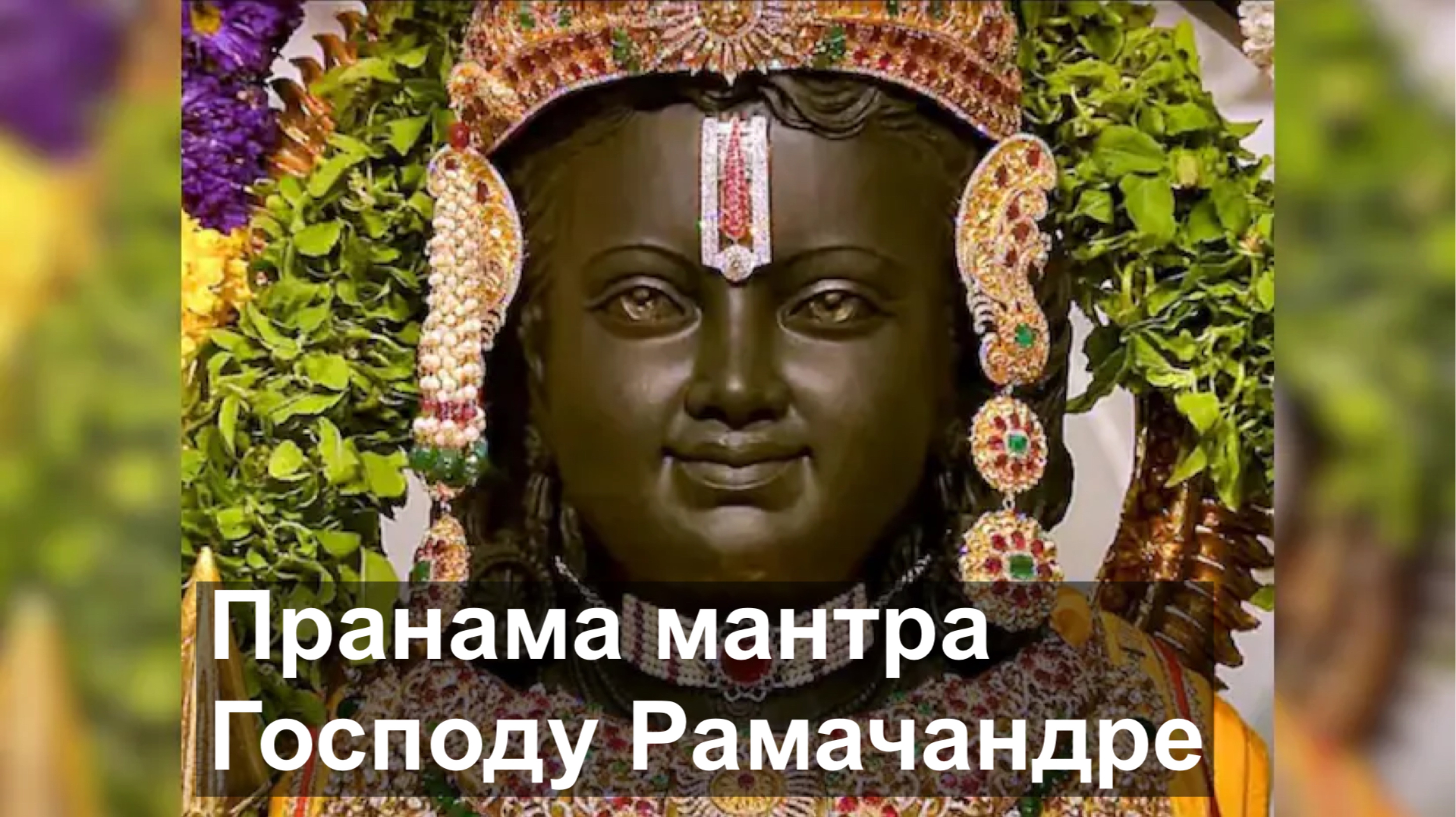 Пранама Мантра Господу Рамачандре. Шрила Бхакти Бибудха Бодхаян Госвами Махарадж