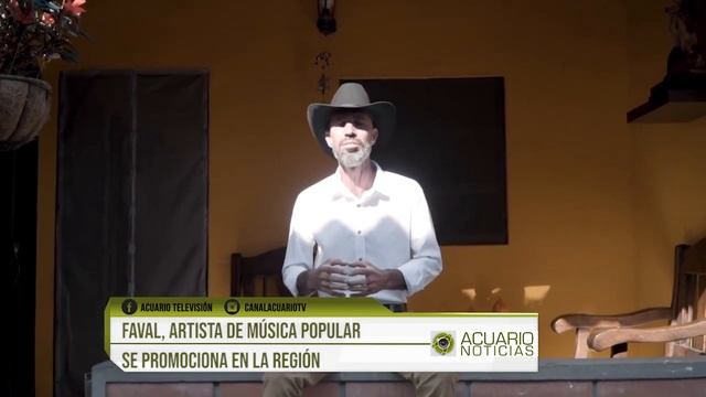 FAVAL, artista de música popular se promociona en la región
