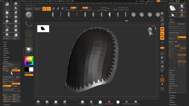 ZBrush - Modelling Armor Trim