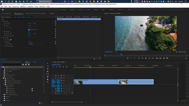 Premiere Pro Smooth Zoom Transition Preset Pack FREE Download - iTech24