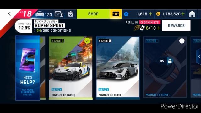 Asphalt 9 'Torino Design Super Sport (Special Event)' Stage 4 and Stage 5
