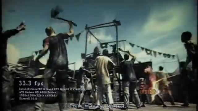 Resident Evil 5 Benchmark PC 1920x1200 MAXED OUT (HIS HD RADEON 4850) DX10