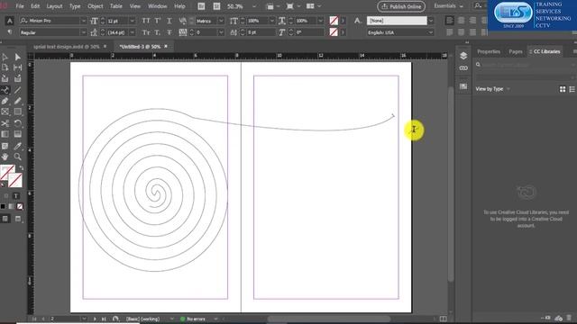 Spiral Text Design in Indesign