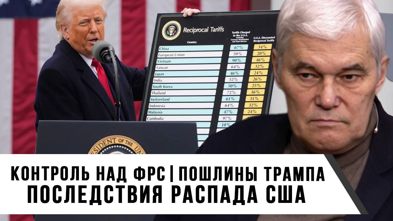 Константин Сивков | Контроль над ФРС. Пошлины Трампа. Последствия распада США