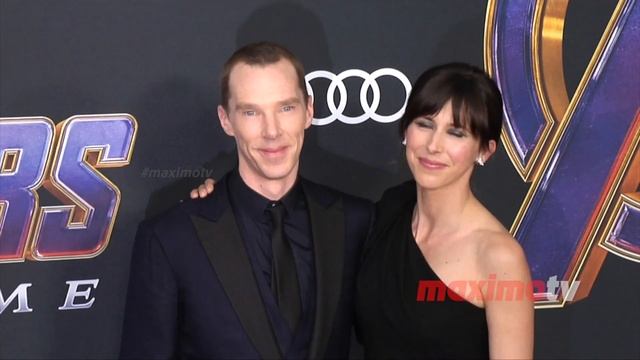 Benedict Cumberbatch and Sophie Hunter "Avengers: Endgame" World Premiere Purple Carpet