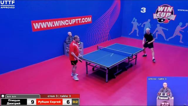 Птицын Дмитрий 2-3 Рубцов Сергей Турнир Восток 3 WIN CUP 14.01.21 Прямая трансляция Зал3