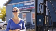 La première borne de recharge Taiga sur l'eau au Quebec