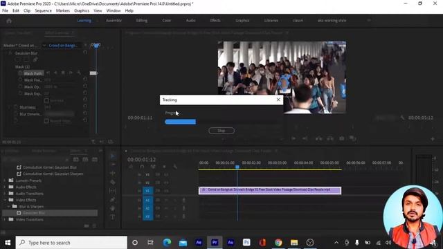 📹27 VE - Tracking Path-Hide face-Masking in premiere pro tutorial?|اردو/हिन्दीHow to do masking?