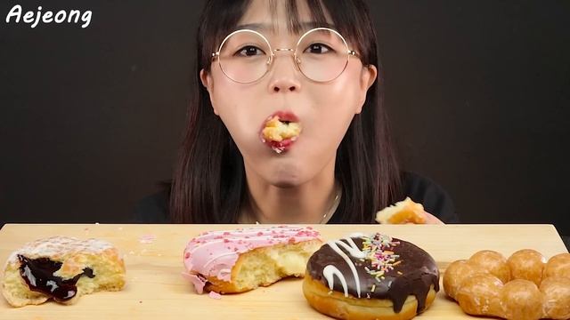 ASMR 달달구리 던킨도너츠🍩 디저트 먹방 DUNKIN' DONUTS EATING SOUNDS MUKBANG