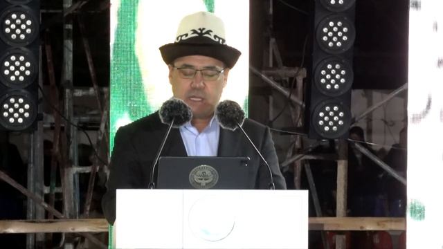Президенттин Жалал-Абад шаарынын 146 жылдык майрамына  арналган салтанаттуу иш-чарада сүйлөгөн сөзү