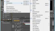 adobe premiere урок 9 работа с командами меню виндус