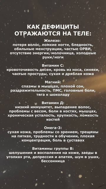 Как дефициты железа отражаются на теле